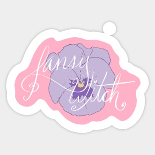 Pansy Witch Sticker